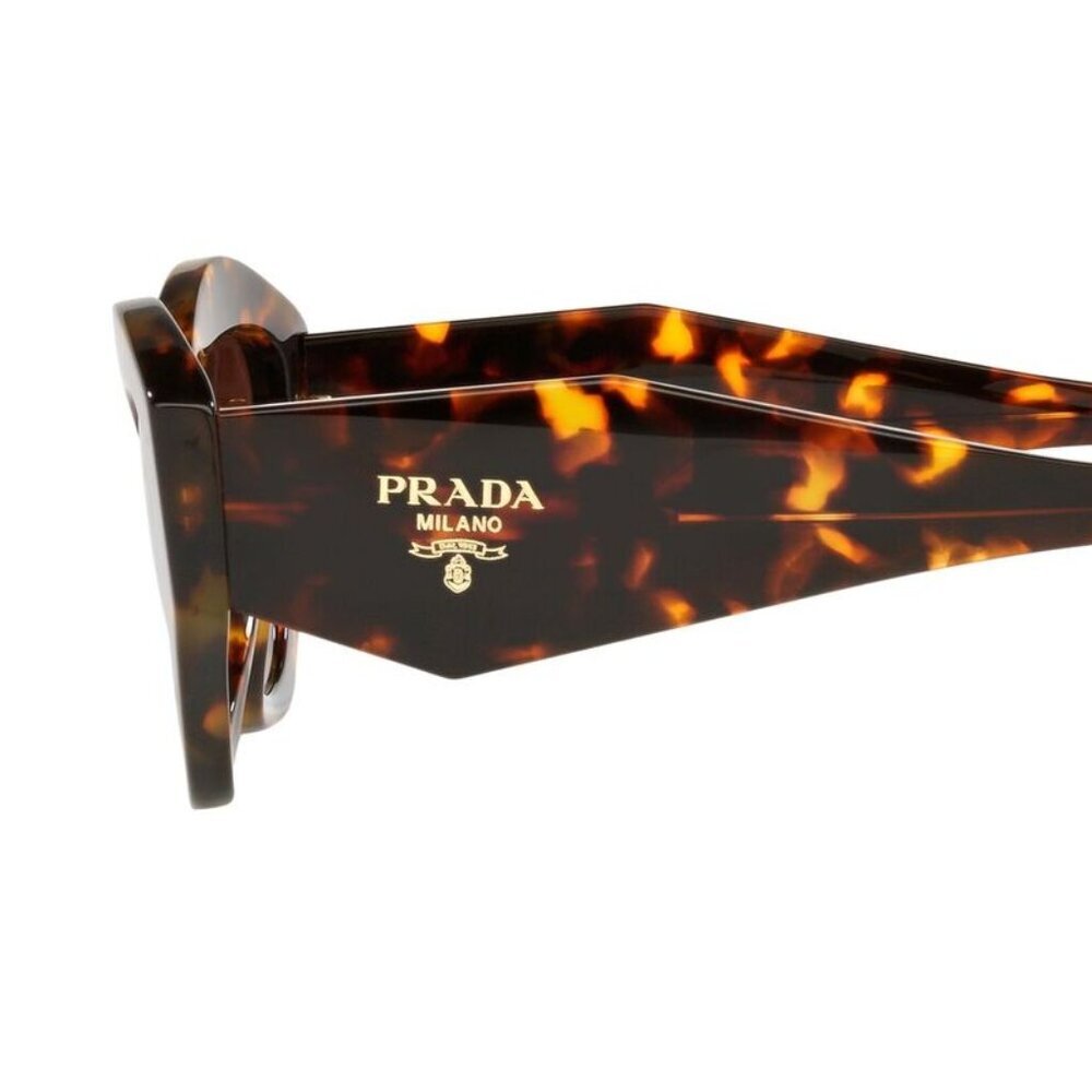 Prada Gradient Brown Irregular Ladies Sunglasses - Picture 2 of 4